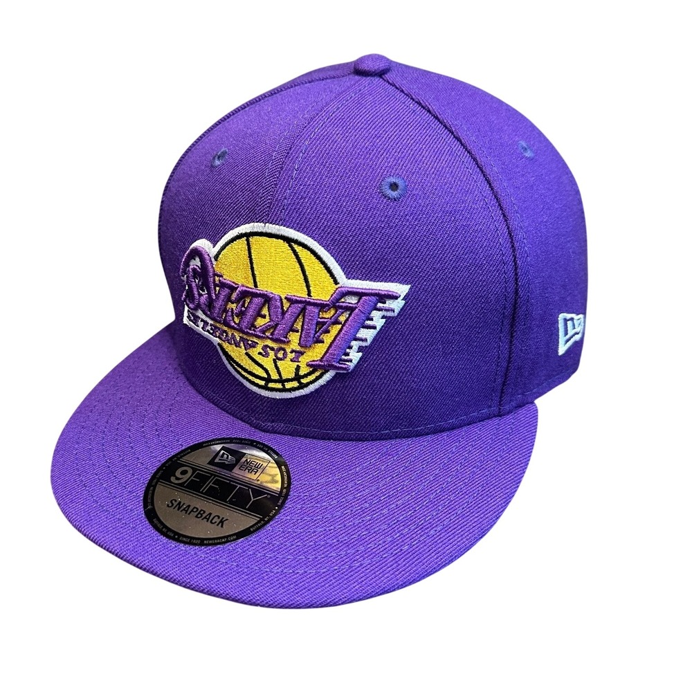 Los Angeles Lakers Hat New Era 9FIFTY Snapback Adjustable Purple NBA New